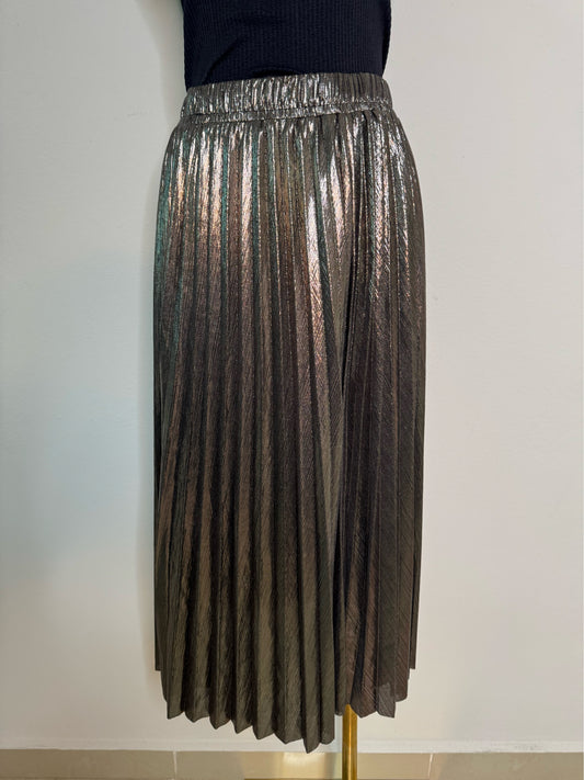 Bronze maxi skirt